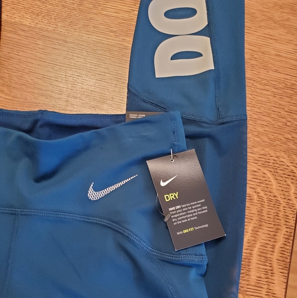 Nike Women's SPEED running tights- dark aqua - Picture 4 of 8